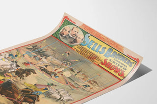 Vintage Poster Sells Brothers Enormous Shows - Circus and Spectacle Art