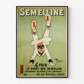 Vintage Poster Semelline Insulation Insoles Against Cold and Humidity