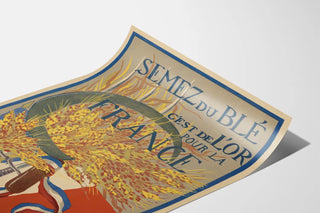 Vintage Poster Sow Wheat for France