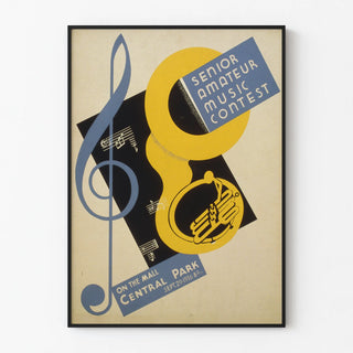 Poster for Senior Amateur Music Competition