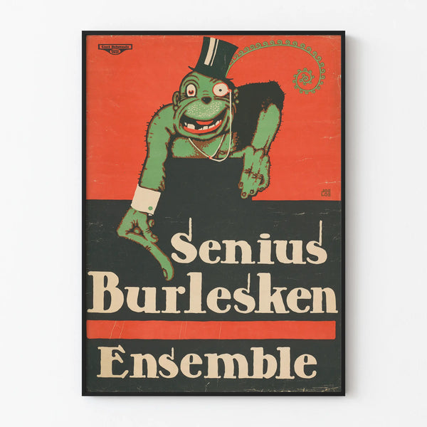 Vintage Style Burlesque Poster Ensemble