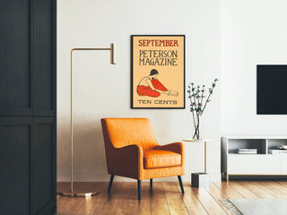 Vintage poster September Peterson Magazine tranquil lecture