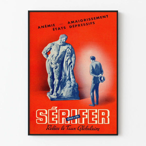 Vintage Sérifer advertising poster for wall decoration