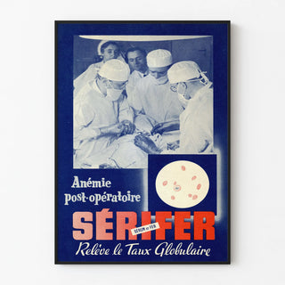 Vintage Poster for Post-Operative Anemia Serifer