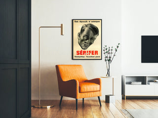 Vintage Advertising Poster Sérifer for Depressive and Anemic States