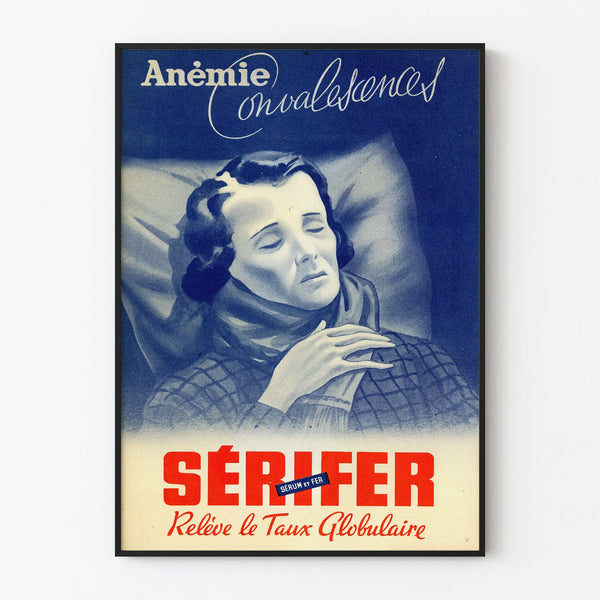 Vintage Medical Poster Sérifer - Retro Wall Decoration