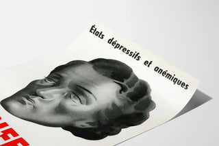 Vintage Sérifer Poster for Depressive and Anemic Conditions