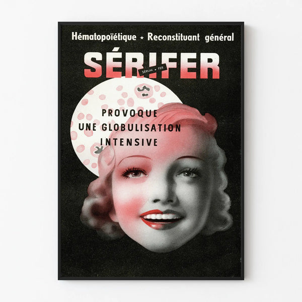 Vintage poster Sérifer wall decoration health