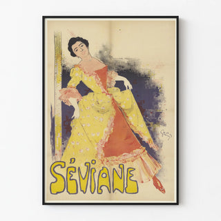 Vintage Art Deco Style Séviane Poster