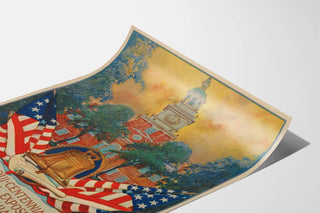 Vintage poster for the 1926 International Exhibition in Philadelphia