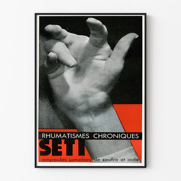 Vintage Poster Chronic Rheumatism SETI Wall Decoration