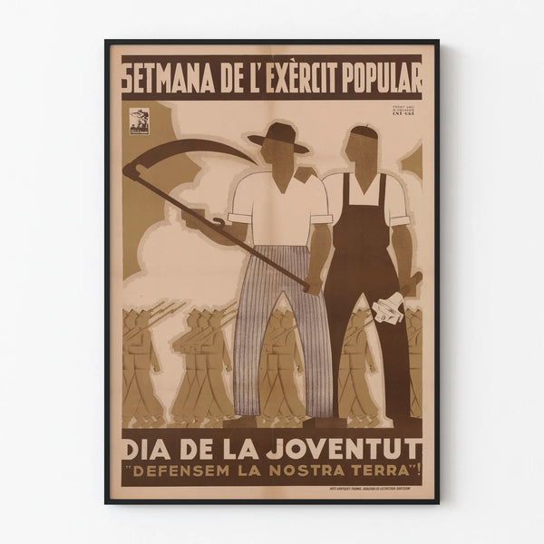 Vintage Poster of the People's Army Week - Defense of the Earth