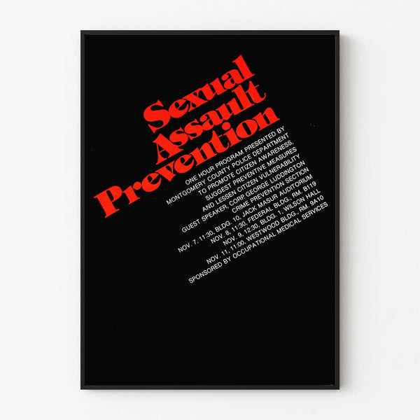 Poster for Prevention Against Sexual Assaults - Striking Design