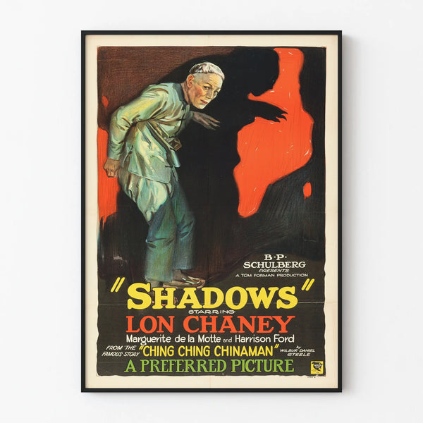 Vintage film poster Shadows with Lon Chaney