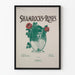 Vintage poster of Shamrocks and Roses with portrait and floral motifs