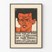 Vintage poster of the Egon Friedell conference 'Shaw or the Irony'