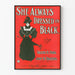 Vintage Poster She Always Dressed in Black - Retro Style and Elegance