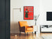 Vintage Poster She Always Dressed in Black - Retro Style and Elegance