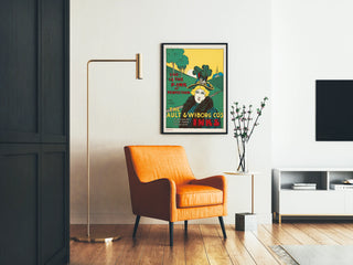 Vintage advertising poster Ault & Wiborg Inks