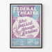 Vintage poster of Miami Federal Theatre - She Passed Through Lorraine