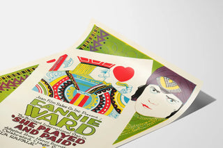 Vintage Cinema Poster She Played and Paid Fannie Ward