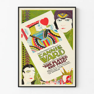 Vintage Cinema Poster She Played and Paid Fannie Ward