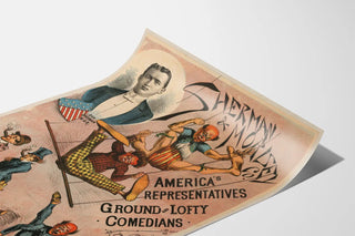 Vintage poster of Sherman & Morisey Co. comedies