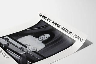 Vintage Poster Shirley Anne Seguin American Pianist
