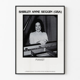Vintage Poster Shirley Anne Seguin American Pianist