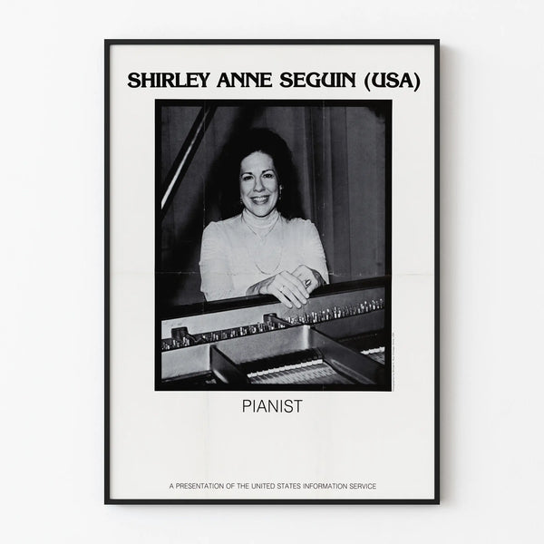 Vintage Poster Shirley Anne Seguin American Pianist