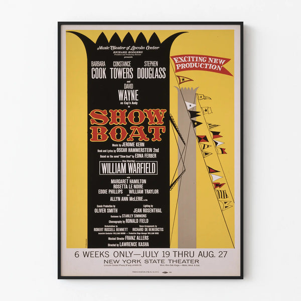 Vintage Poster for Show Boat Theater - Artistic Wall Decoration