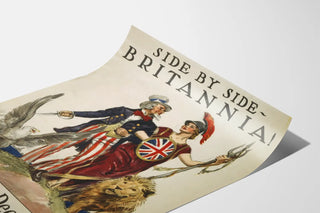 Patriotic Britannia 1918 Wall Decoration Poster