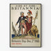 Patriotic Britannia 1918 Wall Decoration Poster