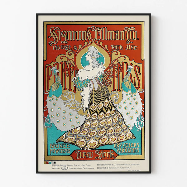 Vintage poster Sigmund Ullman Co. Bronze Powders New York