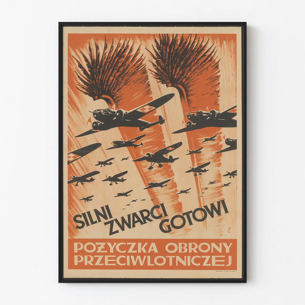 Vintage Military Aviation Wall Decoration Poster