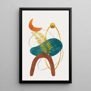 Bohemian Eclipse Botanical Poster