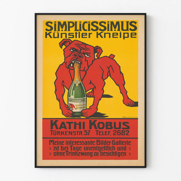Artistic Poster Simplicissimus Artist Pub Kathi Kobus