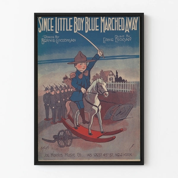 Vintage Poster Since the Little Blue Boy Went to War