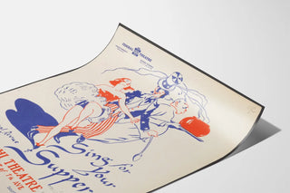 Vintage Poster for Musical Theatre Sing for Your Supper