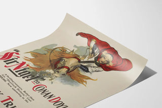 Vintage Poster Sir Nigel by Conan Doyle for New York Tribune