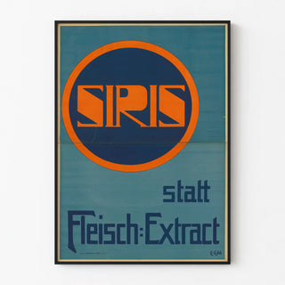Vintage advertising poster Siris - 1950s graphic style