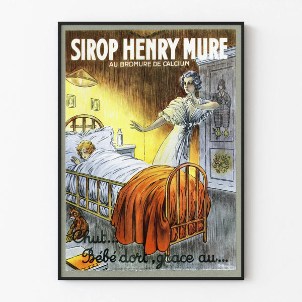 Vintage advertising poster for Henry Mure syrup