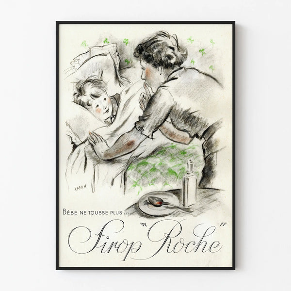 Vintage Poster for Sirop Roche for Children's Wall Decoration