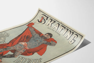 Vintage poster The Tattooed Man Skating Rue Blanche