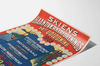 Vintage poster 1908 - Skien Craftsmen's Lottery