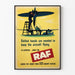Vintage RAF Poster - Aircraft Mechanic in Action