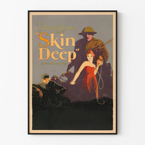 Vintage poster Skin Deep - Artistic wall decoration