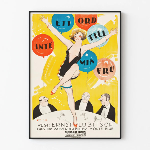 Vintage Parisian comedy poster – Retro wall decoration