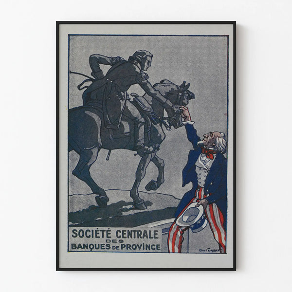 Vintage Poster of the Central Society of Provincial Banks