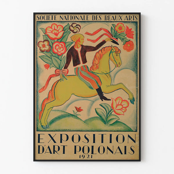 Vintage Poster of the Polish Art Exhibition 1921 National Society of Fine Arts